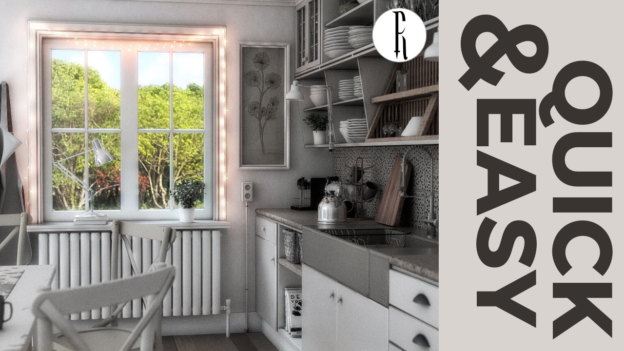 Realistic Background for Interior Renders | VRay Next for Sketchup